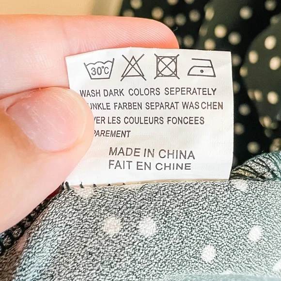 AMAZON green polka dot print wrap dress - Picture 5 of 9